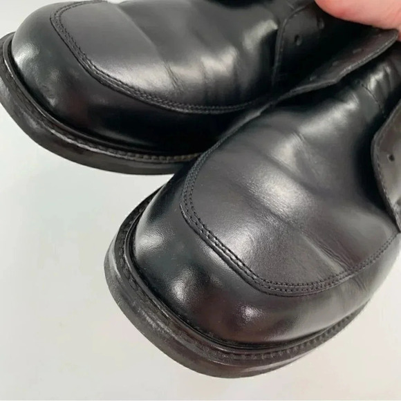 Ecco Mens lace up oxfords size 44 10-10.5 black leather comfort orthopedic main image 6